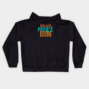 Read More Books Vintage Bibliophile Typographic Quote Kids Hoodie